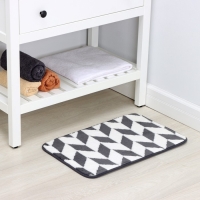 Коврик для ванной и туалета Доляна &laquo;Ралли&raquo;, 40&times;60 см, цвет серый