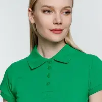 Рубашка поло женская Virma Premium Lady, зеленая, размер XL