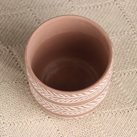 Кашпо "Узоры" МИКС, 8,5х8см Кашпо "Узоры" МИКС, 8,5х8см