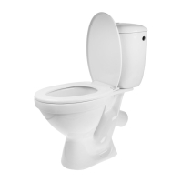 Унитаз компакт "ЦОП" , бачок, сиденье, без арматуры, боковая подводка