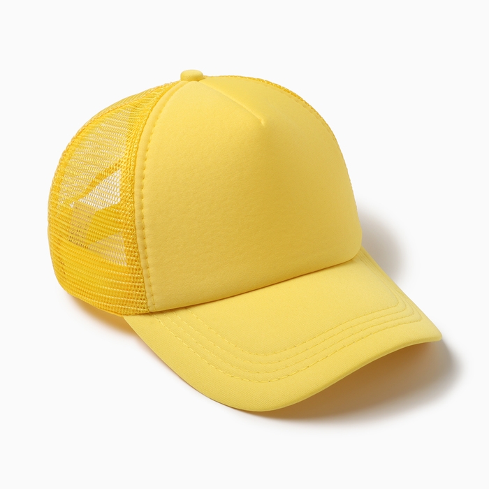 Бейсболка, цвет желтый, размер 56-58 Бейсболка, цвет желтый, размер 56-58