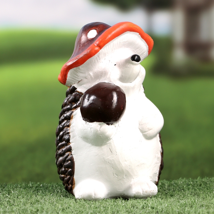 Садовая фигура Садовая фигура "Ежик с яблочком" 10х11х18см ///