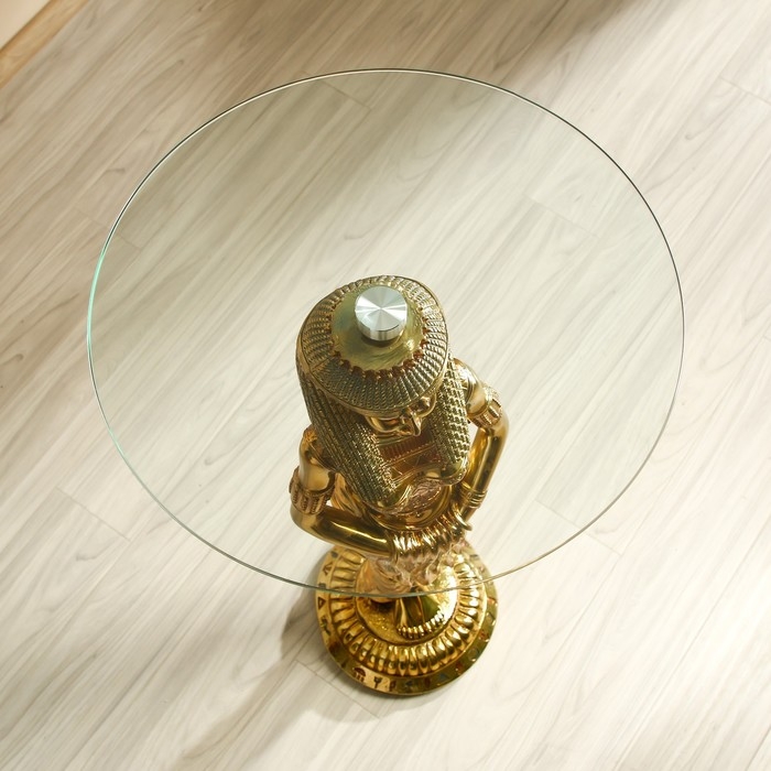 Стол декоративный "Клеопатра" золото 45х45х103 см