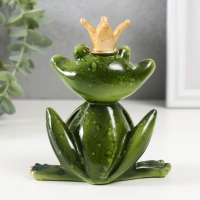 Сувенир полистоун лак "Лягушка-царевна" 11,5х10,5х7 см