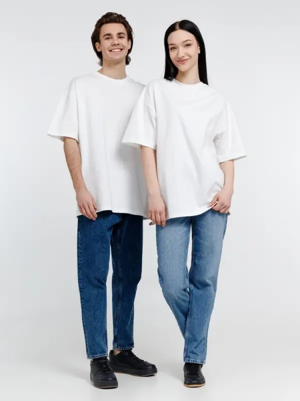 Футболка оверсайз унисекс Big Haul, молочно-белая, размер M