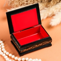 Шкатулка &laquo;Васильки&raquo;, 6&times;9 см, лаковая миниатюра