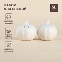 Набор для специй SL Home &laquo;Осенний бриз&raquo;, баночка 100 мл, 7&times;7&times;7 см, белый