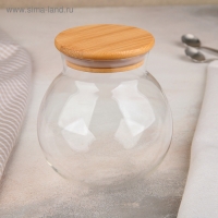 Банка стеклянная для сыпучих продуктов &laquo;Эко. Бабл&raquo;, 950 мл, 12,5&times;13,5 см