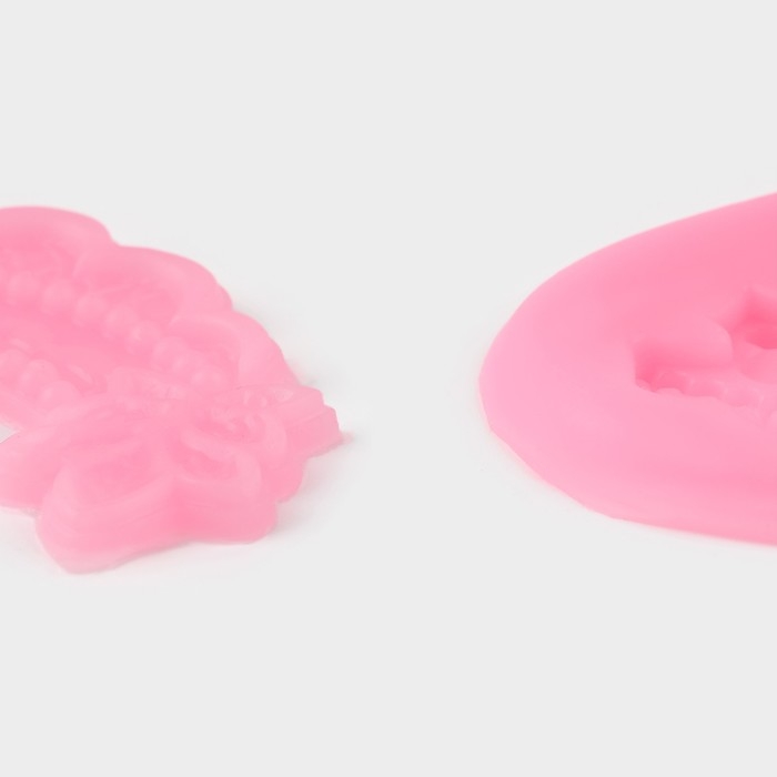 Молд &laquo;Воланы&raquo;, 2 предмета, силикон, 21&times;5,5&times;1 см, цвет МИКС