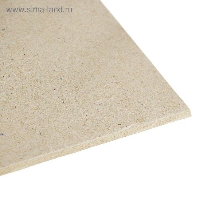 Картон переплётный (обложечный) 2.5 мм, 30 х 40 см, 1500 г/м2, серый