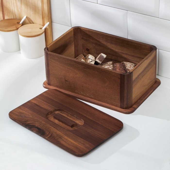 Хлебница, 30&times;20&times;13 см, тропическая акация