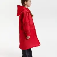 Дождевик детский RainDrop Kids, красный, 10 лет (рост 130-140)