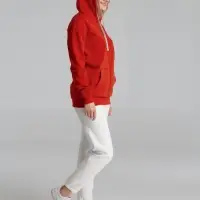 Толстовка на молнии с капюшоном Unit Siverga Heavy красная, размер M