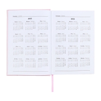 Ежедневник датированный 2025 года, А5, 176 листов ESCALADA, твердая обложка из искусственной кожи с поролоном, блинтовое тиснение, ляссе, блок 70 г/м2, розовый Ежедневник датированный 2025 года, А5, 176 листов ESCALADA, твердая обложка из искусственной кожи с поролоном, блинтовое тиснение, ляссе, блок 70 г/м2, розовый