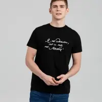 Футболка &laquo;Я не идеален&raquo;, черная, размер M