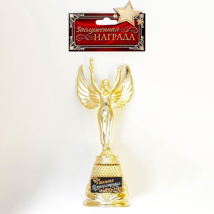 Кубок наградная фигура Ника «Императрица», пластик, золото, 19,5 х 7,3 см Кубок наградная фигура Ника «Императрица», пластик, золото, 19,5 х 7,3 см
