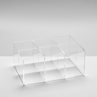 Подставка для карандашей 6 ячеек, 16×11×7 см, оргстекло 1,8 мм, В ЗАЩИТНОЙ ПЛЁНКЕ Подставка для карандашей 6 ячеек, 16×11×7 см, оргстекло 1,8 мм, В ЗАЩИТНОЙ ПЛЁНКЕ