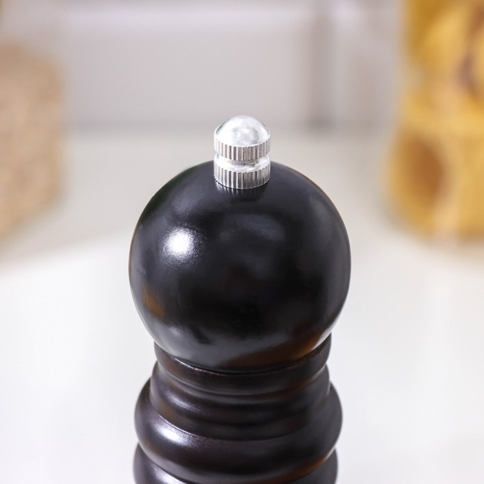 Мельница для специй Доляна, 25&times;4,5 см, металлический механизм, цвет чёрное дерево