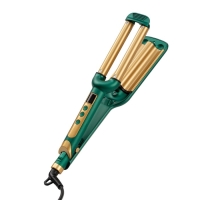 Стайлер Galaxy LINE GL 4648, 80 Вт, керамическое покрытие, d=16 мм, до 230&deg;C, зелёный