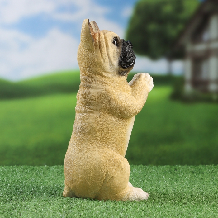 Садовая фигура Садовая фигура "Попрошайка бульдог" 10х11х20см