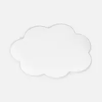 Наклейка тканевая Lunga Calum, L, белая