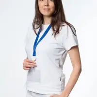 Лента для бейджа с ретрактором Retract, синяя