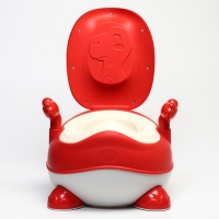 Горшок детский &laquo;Динозаврик&raquo;, цвет красный