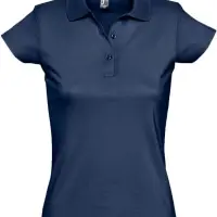Рубашка поло женская Prescott women 170 темно-синяя, размер XXL Рубашка поло женская Prescott women 170 темно-синяя, размер XXL