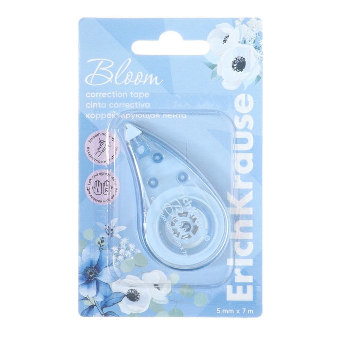 Корректирующая лента 5 мм х 7 м, ErichKrause Pastel Bloom, микс Корректирующая лента 5 мм х 7 м, ErichKrause Pastel Bloom, микс