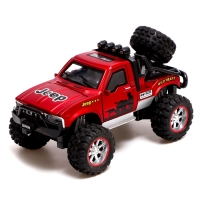 Машина металлическая «Джип», открываются двери, капот, инерция, МИКС Машина металлическая «Джип», открываются двери, капот, инерция, МИКС