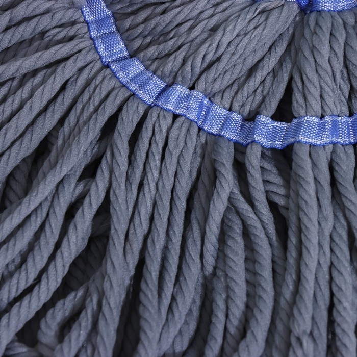 Швабра с отжимом Доляна, насадка из микрофибры &laquo;Чёрная&raquo;, телескопическая окрашенная ручка 120 см, цвет МИКС