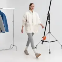 Куртка унисекс Oblako, молочно-белая, размер M/L