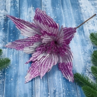 Декор "Холодный цветок" 30х20 см, сиреневый блеск Декор "Холодный цветок" 30х20 см, сиреневый блеск