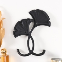 Крючки декоративные чугун "Листья Гинкго" 22х17,5х3,2 см Крючки декоративные чугун "Листья Гинкго" 22х17,5х3,2 см