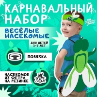 Карнавальный набор «Весёлые насекомые»: повязка и муха из фетра, 3–7 лет Карнавальный набор «Весёлые насекомые»: повязка и муха из фетра, 3–7 лет