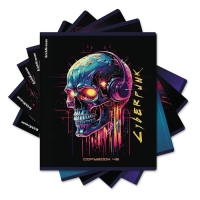 Тетрадь 48 листов в клетку, ErichKrause Cyberpunk, обложка мелованный картон, металлизированная ламинация, твин-лак, блок офсет 100% белизна, МИКС Тетрадь 48 листов в клетку, ErichKrause Cyberpunk, обложка мелованный картон, металлизированная ламинация, твин-лак, блок офсет 100% белизна, МИКС