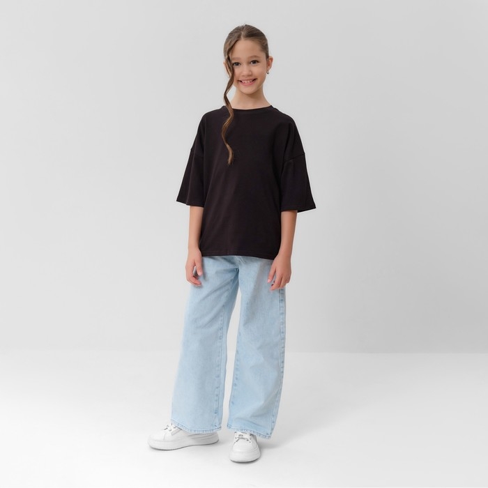 Футболка детская MINAKU цвет чёрный, рост 128 см