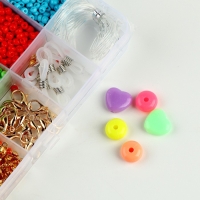 Набор для создания украшений &laquo;Бусины&raquo;, набор 6 цветов, фурнитура, леска