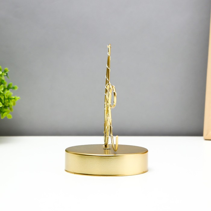 Ночник Ночник "Любовь" LED от батареек 3хАА золото 9,5х23х17,5 см RISALUX