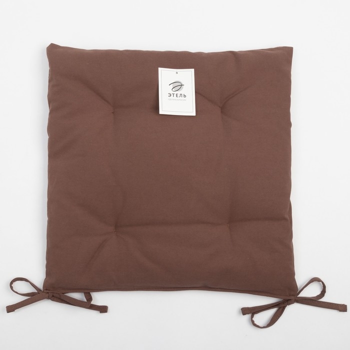 Сидушка на стул Этель Kitchen 42х42 см, цвет коричневый, 100% хлопок, саржа 220 г/м2