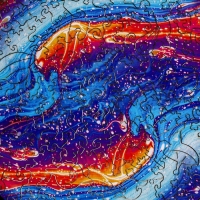 Пазл деревянный фигурный &laquo;Магия красок&raquo;, круглый, 114 элементов