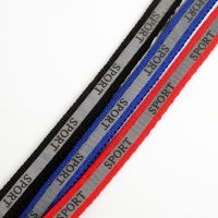 Комплект "Спорт" светоотражающий, поводок 120 х 1 см, ОГ 22-39 см, микс цветов