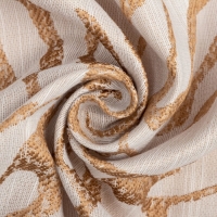 Штора портьерная Этель &laquo;Элит&raquo; цвет бежевый, на шторной ленте 270х300 см, 150гр/м2, 100% п/э