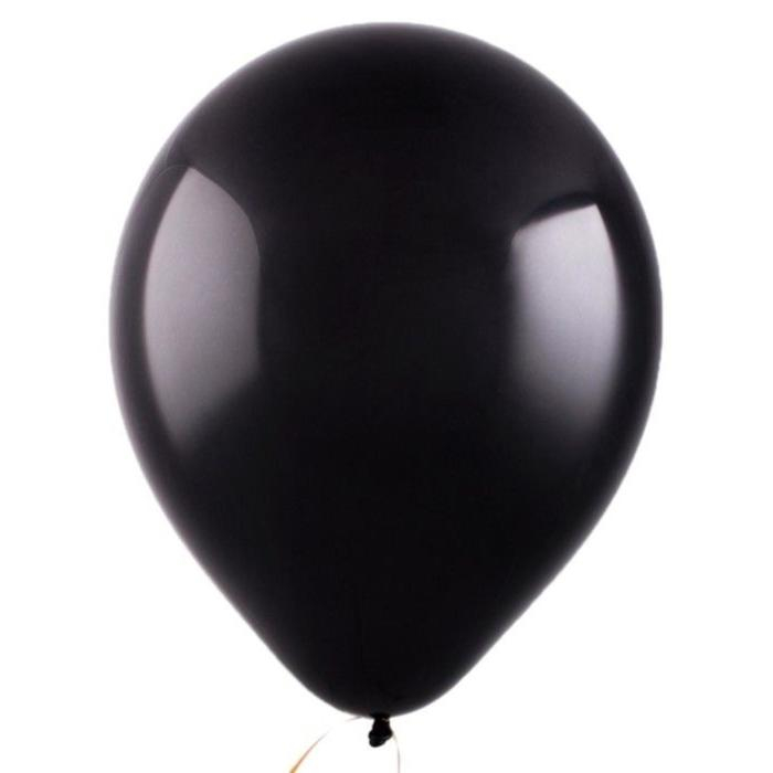 Шар латексный 12 Шар латексный 12", пастель, набор 100 шт., цвет чёрный