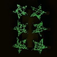 Набор декоративных прищепок &laquo;Звезды&raquo; 12&times;8 см, набор 6 шт., золотой