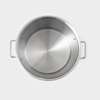 Кастрюля из нержавеющей стали Hanna Knövell HoReCa, 40 л, толщина 0,8 мм, 201 сталь, с крышкой Кастрюля из нержавеющей стали Hanna Knövell HoReCa, 40 л, толщина 0,8 мм, 201 сталь, с крышкой