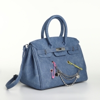 Сумка женская 24*14*19, отд на клапане, длин ремень, синий Сумка женская 24*14*19, отд на клапане, длин ремень, синий