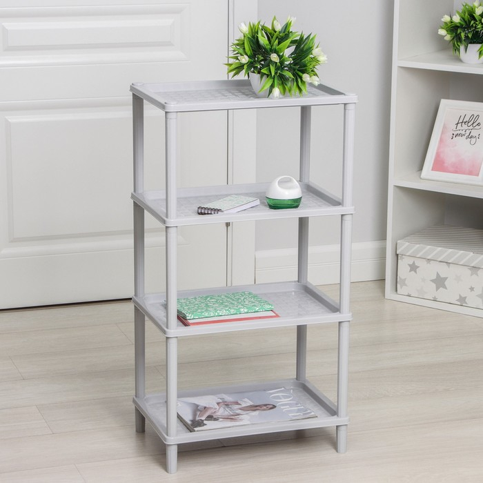 Этажерка напольная 4-х секционная &laquo;Флавия&raquo;, цвет МИКС