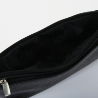 Кошелёк женский на молнии, цвет чёрный