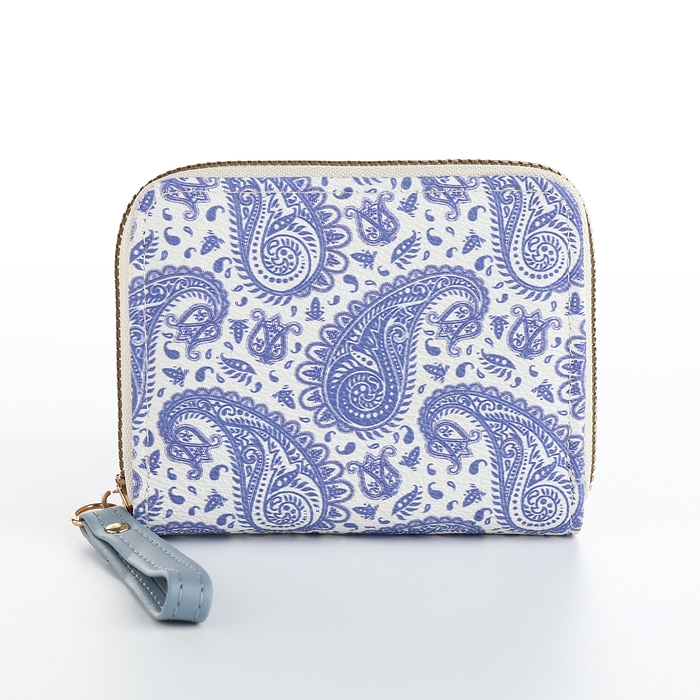 Кошелёк женский на молнии, цвет голубой Кошелёк женский на молнии, цвет голубой